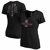 Women's Toronto Raptors Fanatics Branded 2019 NBA Finals Champions Plus Size Faces of Victory Roster V Neck T Shirt Black,baseball caps,new era cap wholesale,wholesale hats